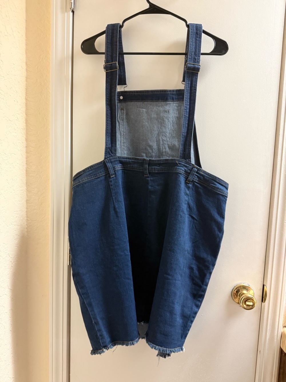 Agnes Orinda Dark Blue Denim Overall/Skirt - Picture 3 of 6